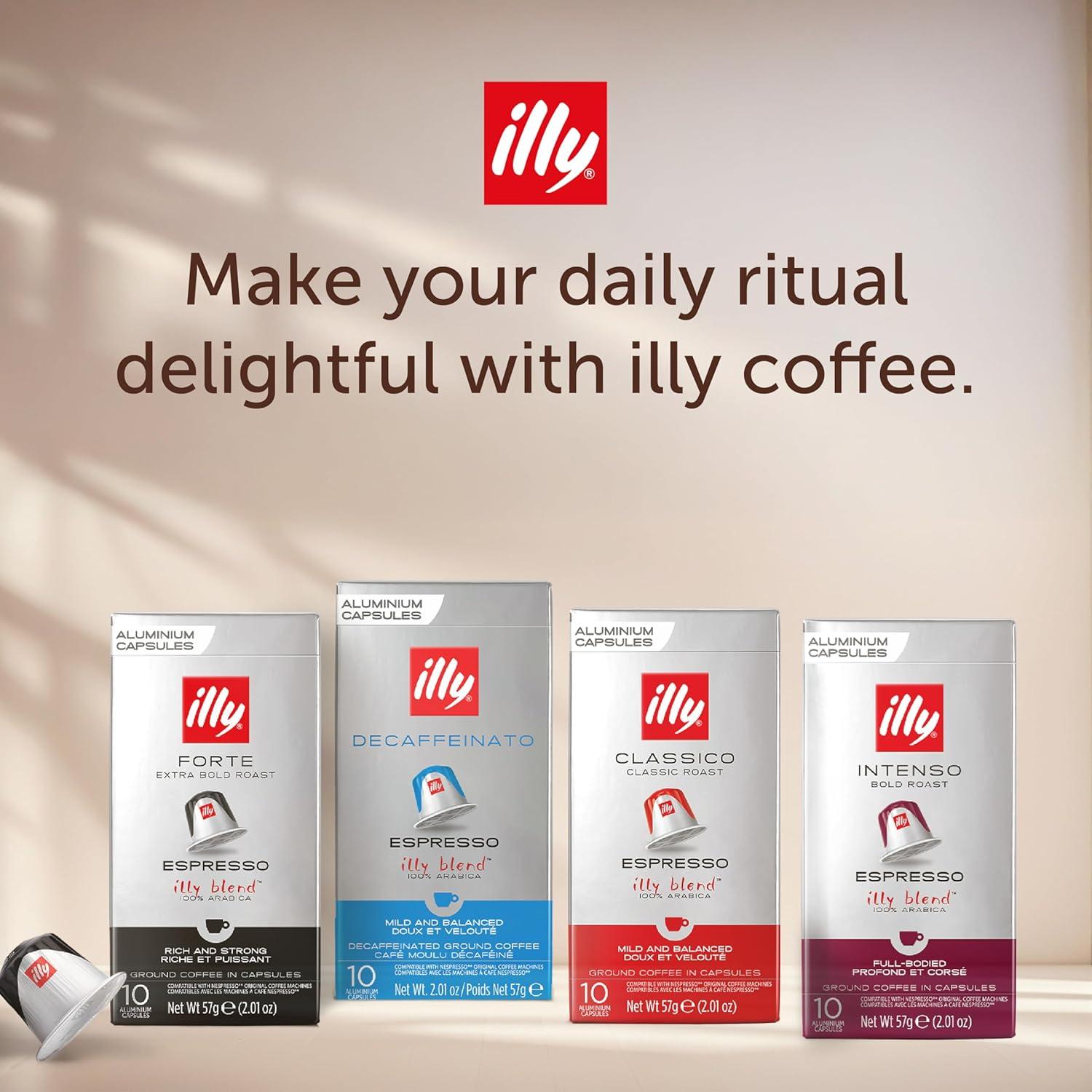 Cápsulas de Espresso illy Classico Tostado Medio - 10 Unidades