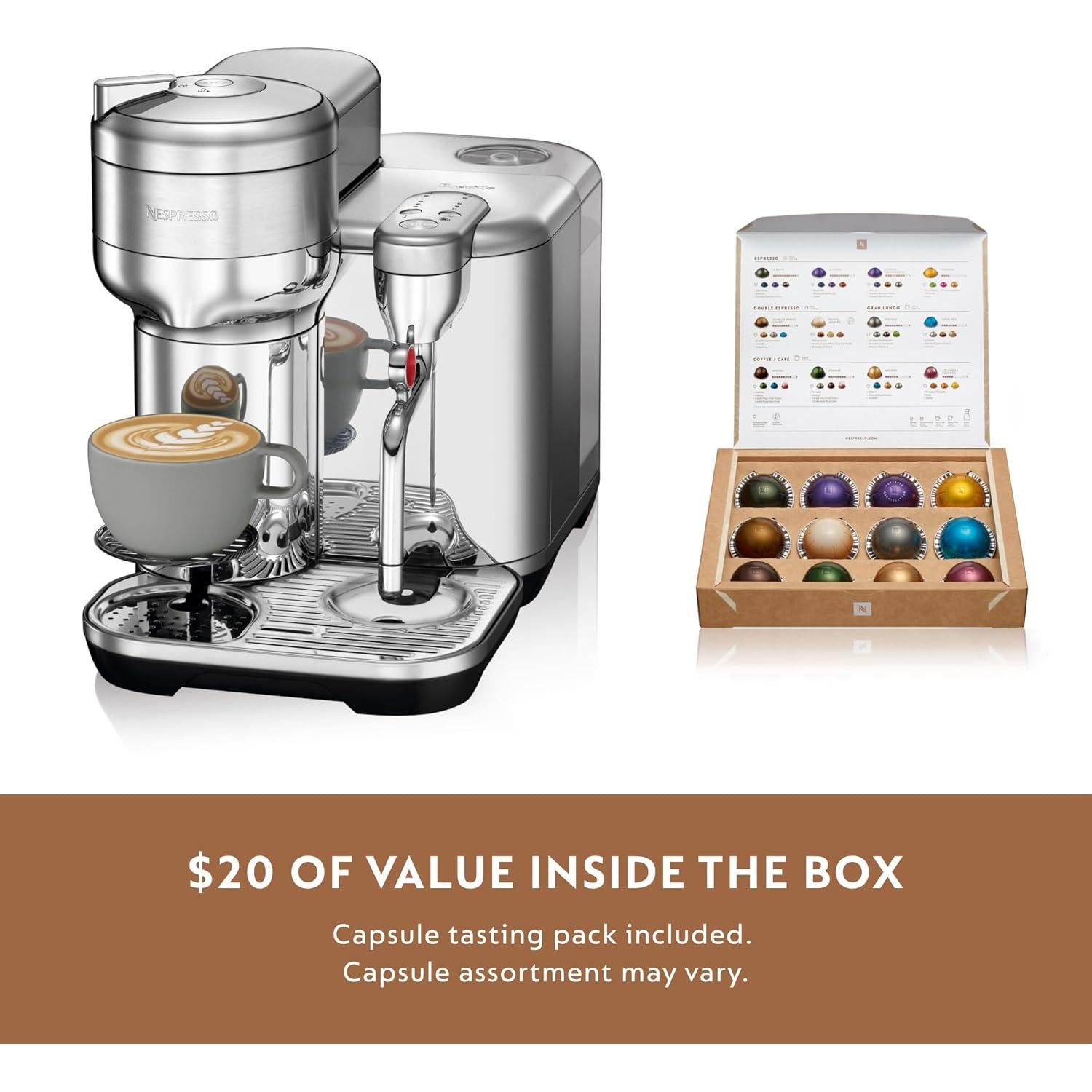 Cafetera Espresso Nespresso Breville Vertuo Creatista BVE850BSS