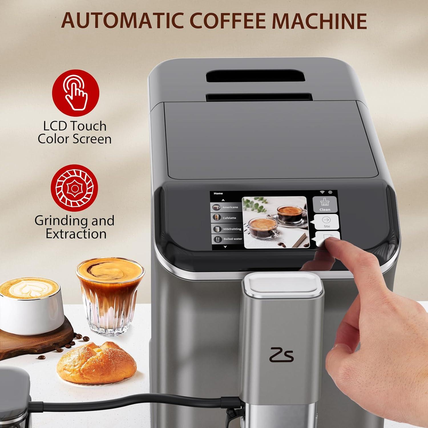 Máquina de Espresso Automática GarveeTech 20 Bar con Molinillo