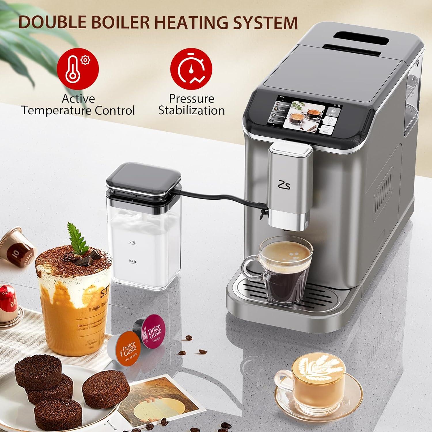 Máquina de Espresso Automática GarveeTech 20 Bar con Molinillo