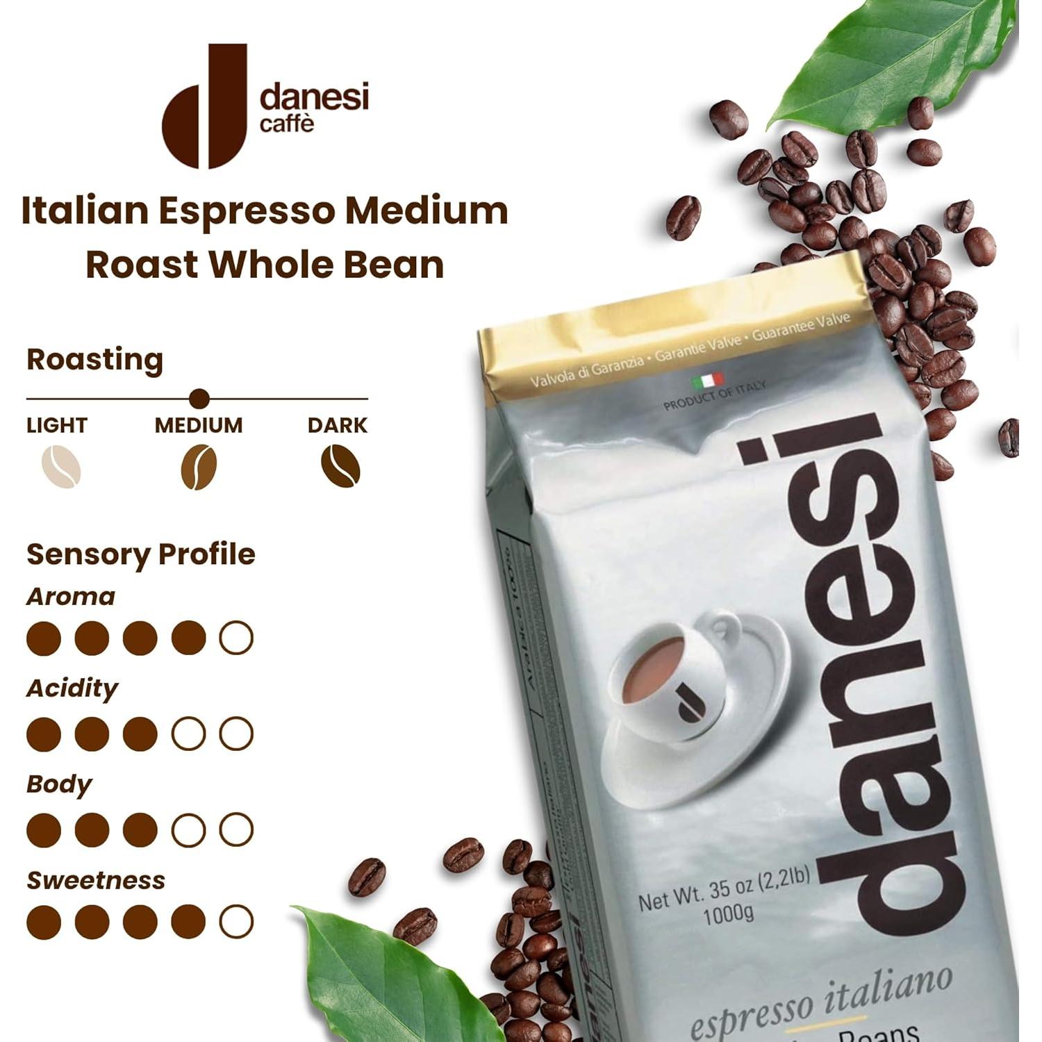 Granos de Café Espresso Danesi Oro - Tostado Medio 6.12 kg