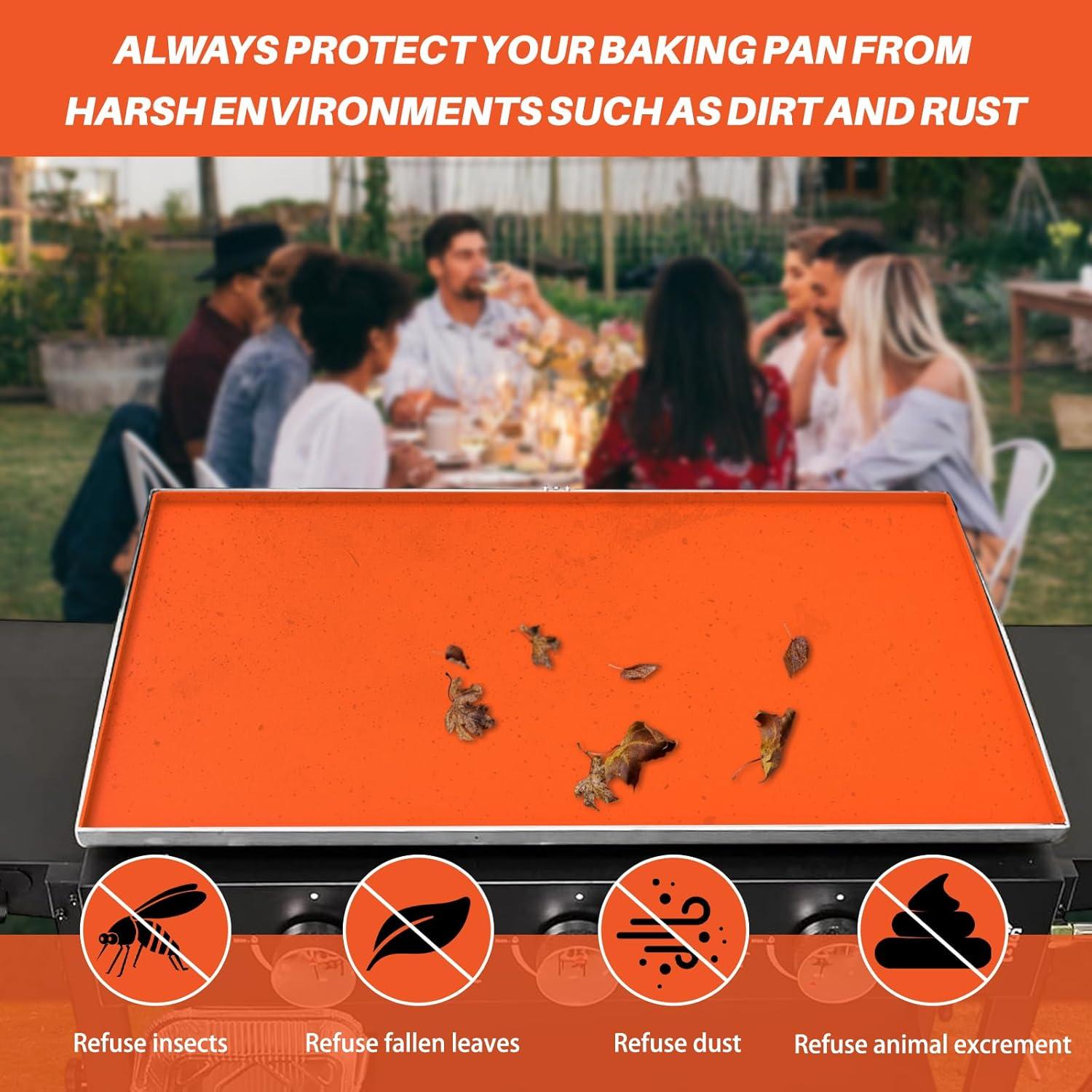 Cubierta de Silicona AndoBubblu para Plancha 22" Naranja