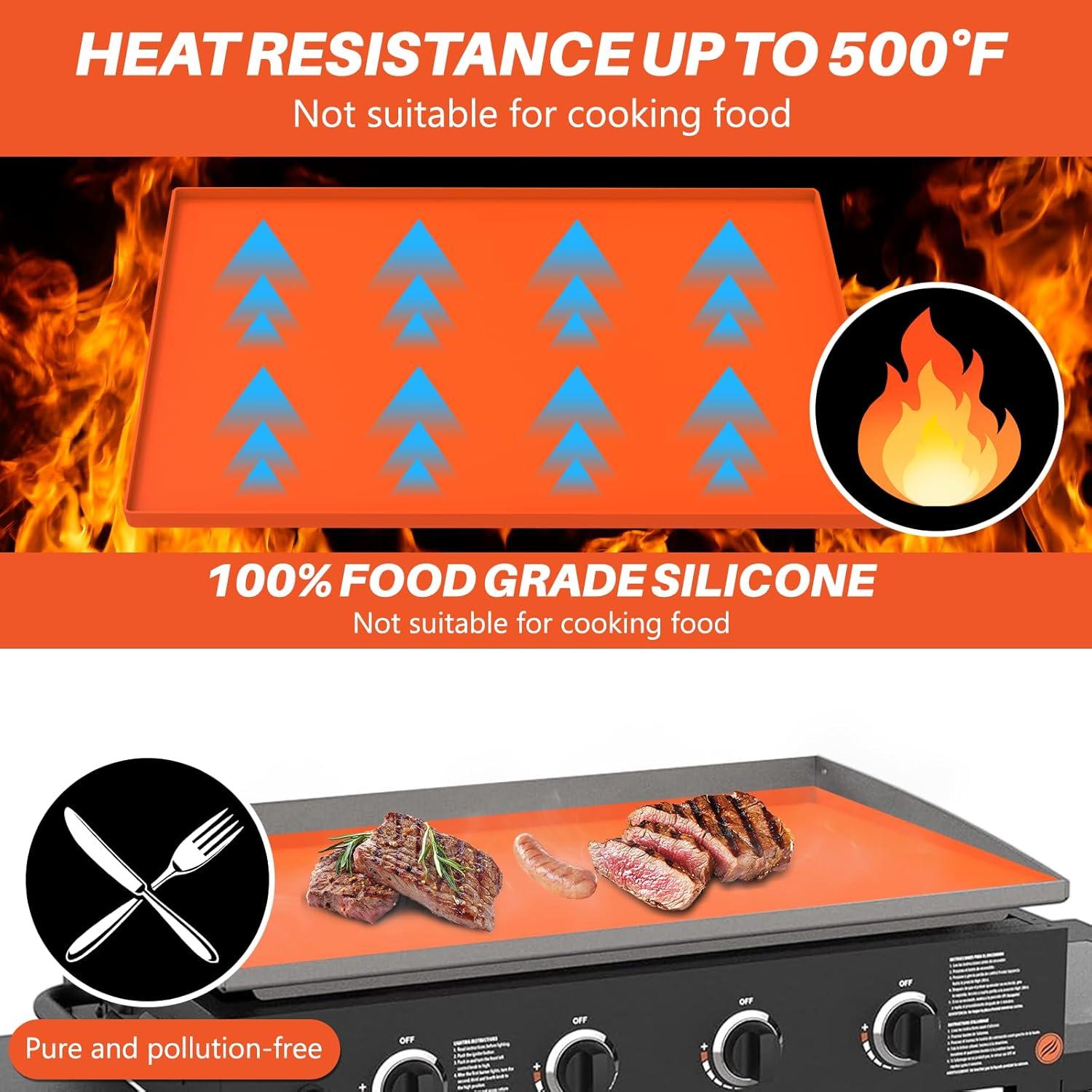 Cubierta de Silicona AndoBubblu para Plancha 22" Naranja