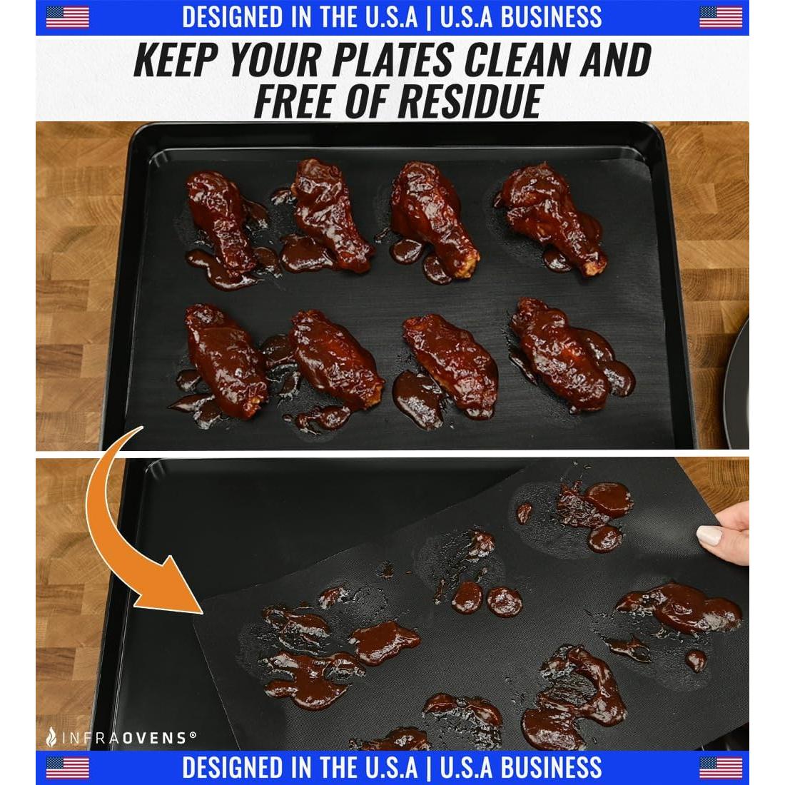 Mats Reutilizables para Grill Ninja GR101 - Set Antiadherente