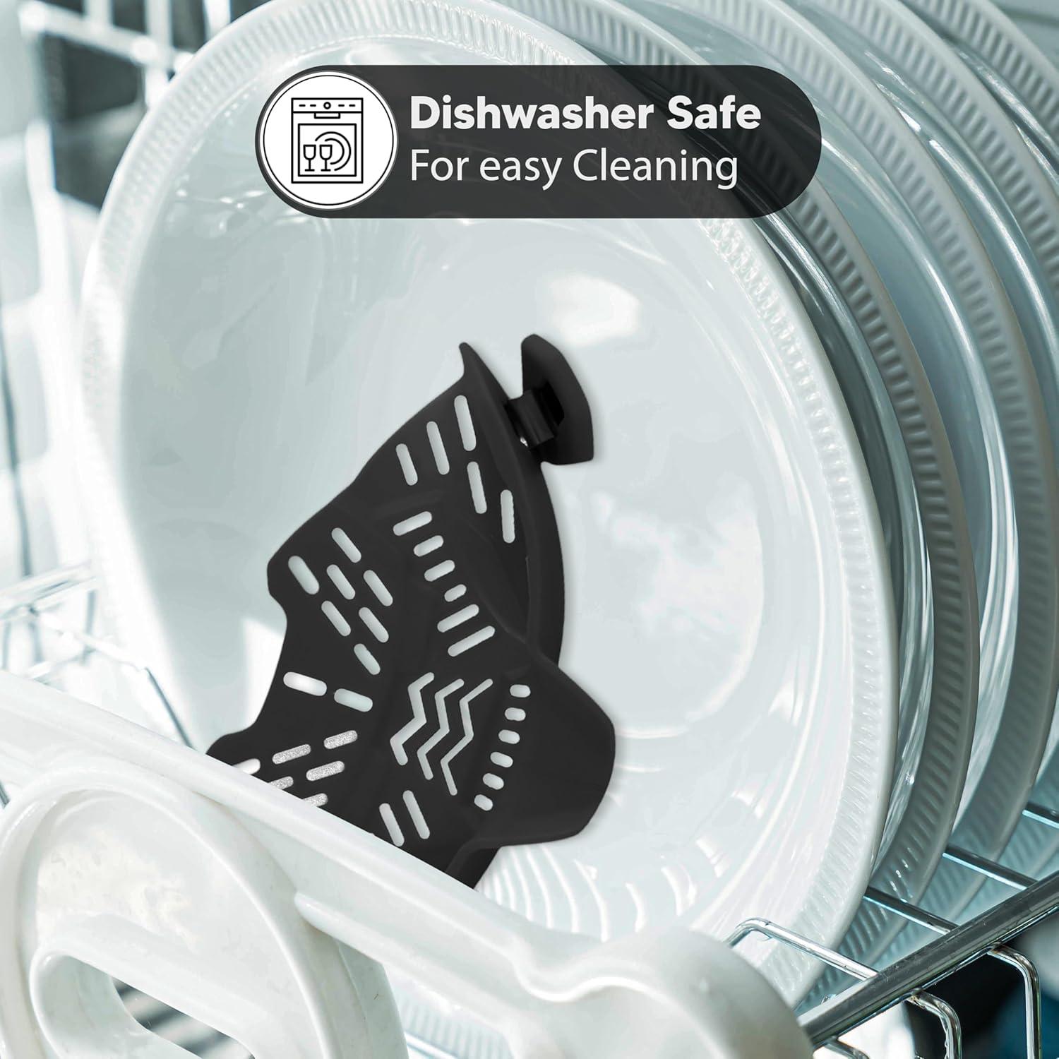 Colador de Olla para Pasta SAMUSAI de Acero Inoxidable Negro