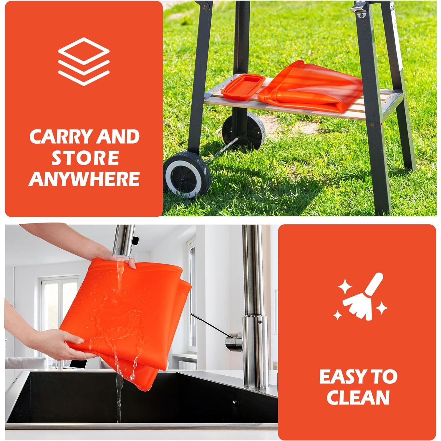 Kit de limpieza Blackstone 20pcs con tapete silicona 91.44cm