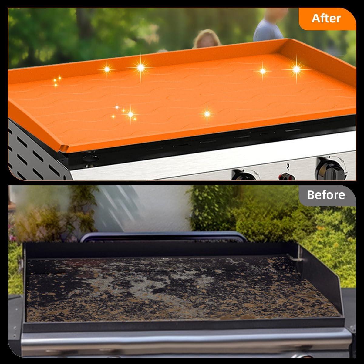 Alfombrilla de Silicona para Plancha Blackstone 36" Naranja