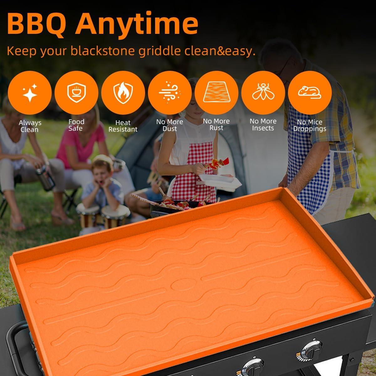 Alfombrilla de Silicona para Plancha Blackstone 36" Naranja