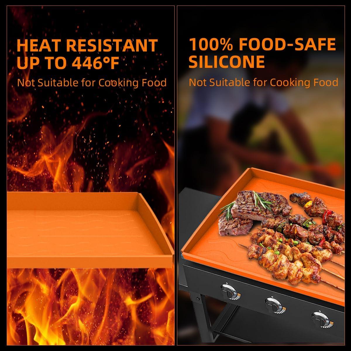 Alfombrilla de Silicona para Plancha Blackstone 36" Naranja