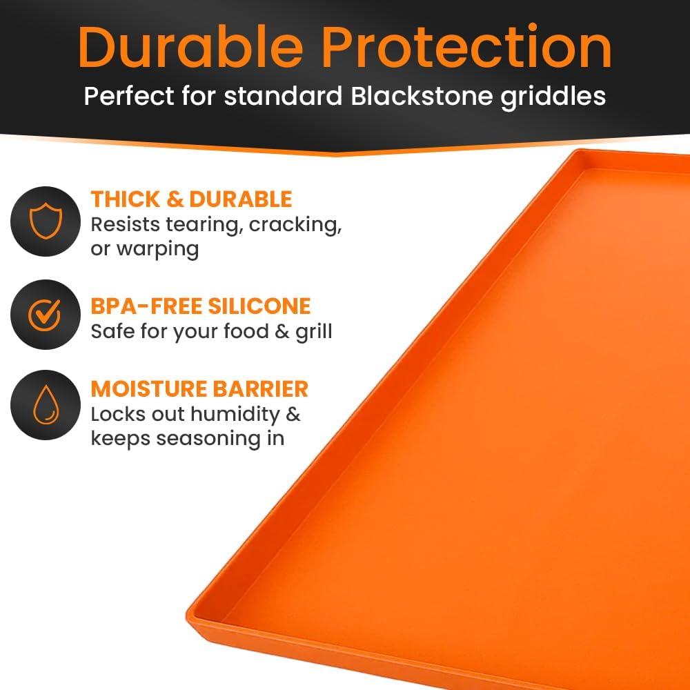 Mat de Silicona GriddleMATe 90x55 cm Naranja para Parrilla