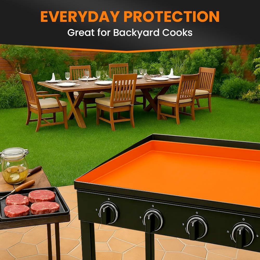 Mat de Silicona GriddleMATe 90x55 cm Naranja para Parrilla
