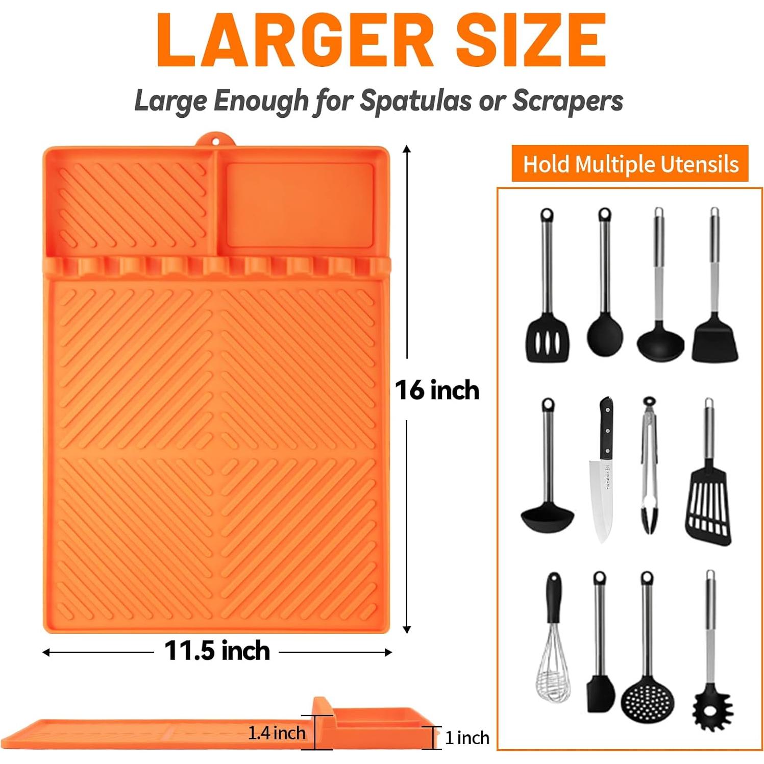 Alfombrilla de Silicona para Parrilla Bakbarbe 40.6x29.2cm Naranja