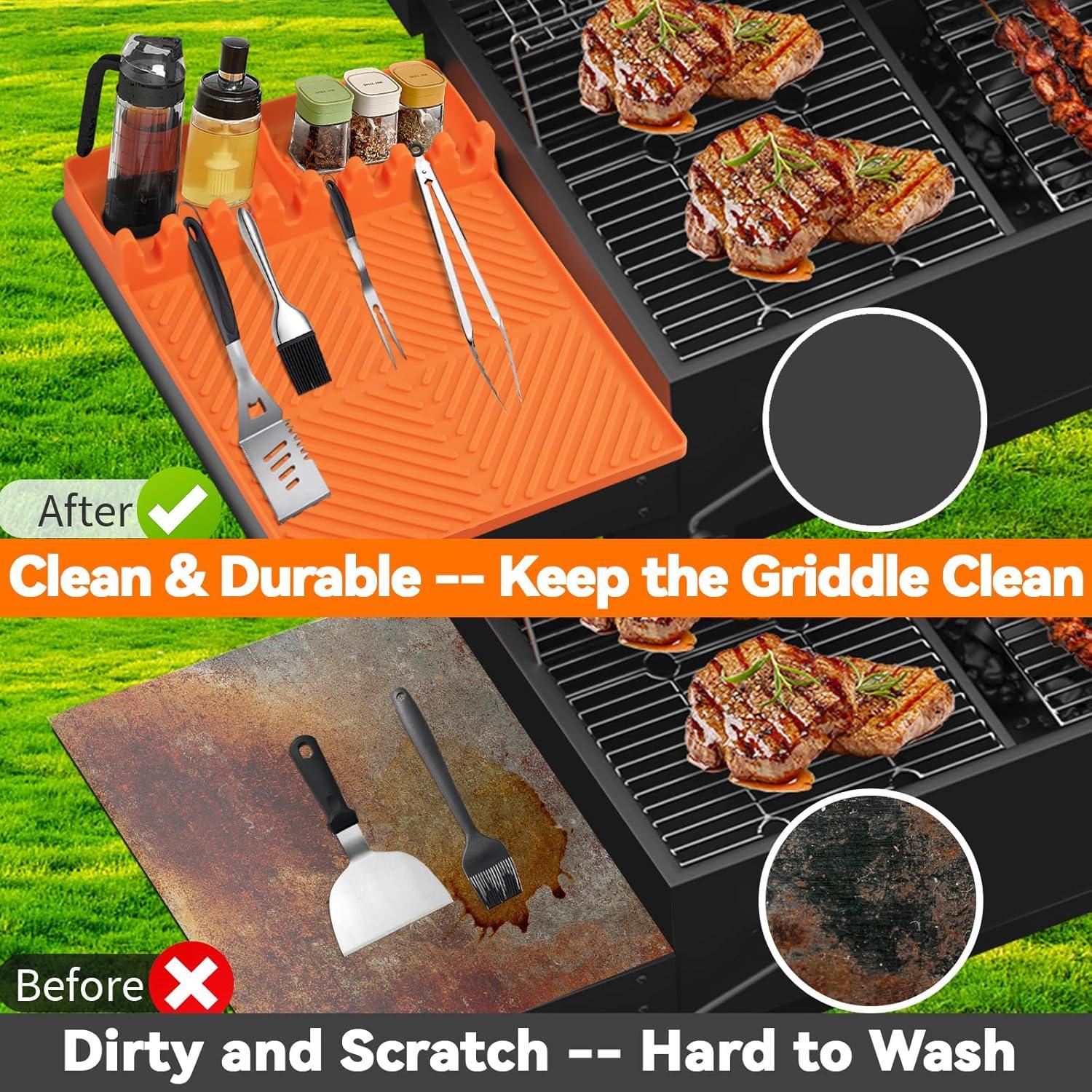 Alfombrilla de Silicona para Parrilla Bakbarbe 40.6x29.2cm Naranja