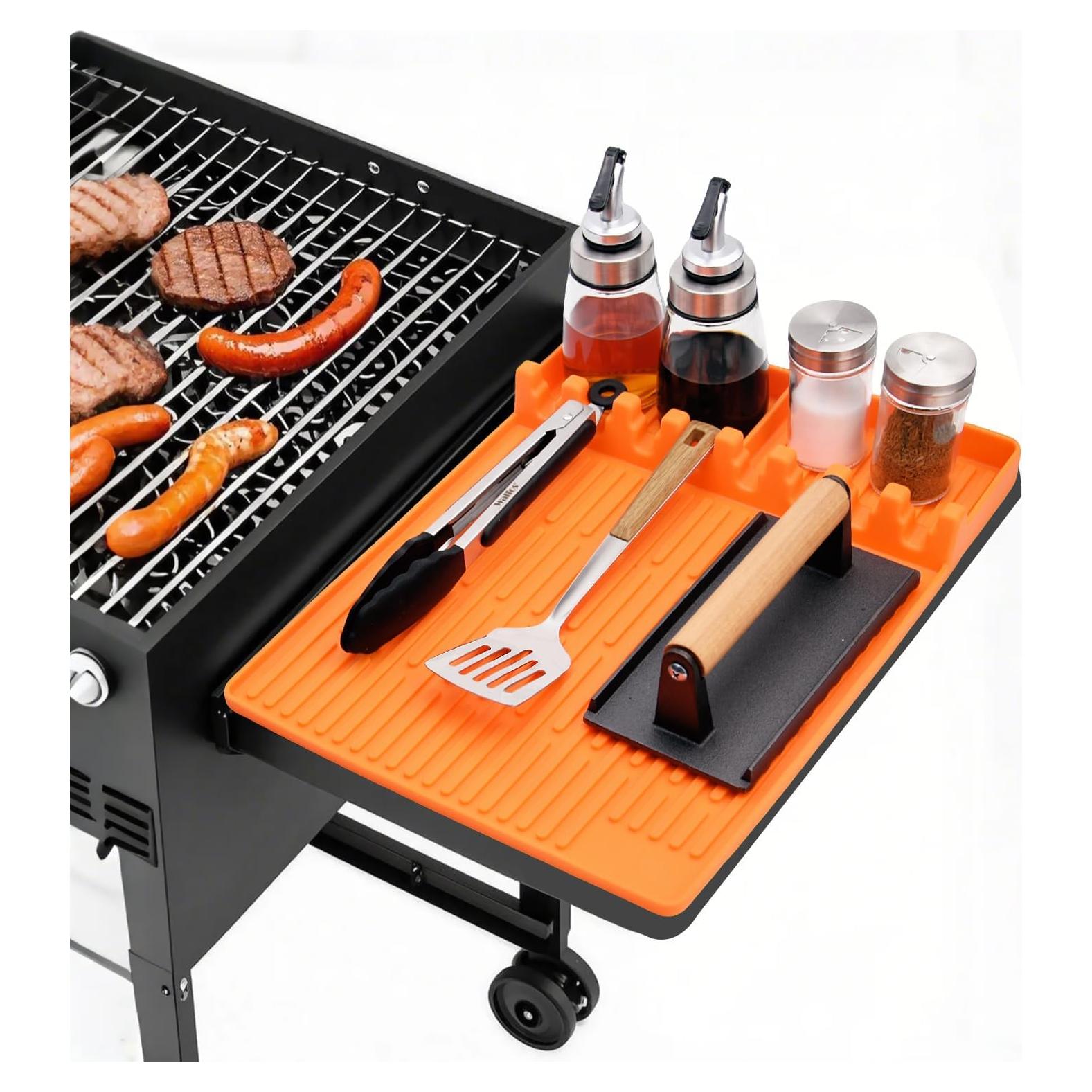 Alfombrilla de Silicona Resistente al Calor UDouliuy 40.6x29.2cm Naranja