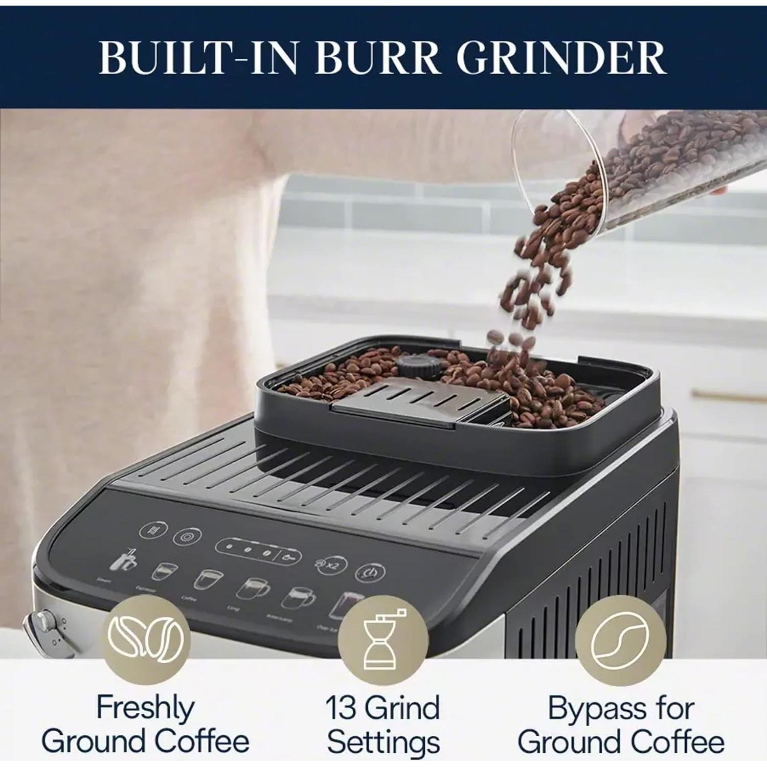 Máquina de Café Espresso De'Longhi Magnifica Evo Automática 1.8L