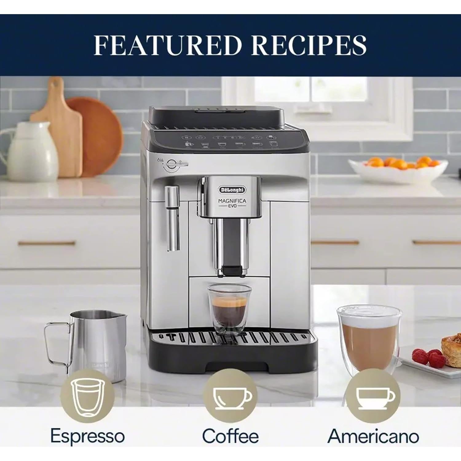 Máquina de Café Espresso De'Longhi Magnifica Evo Automática 1.8L