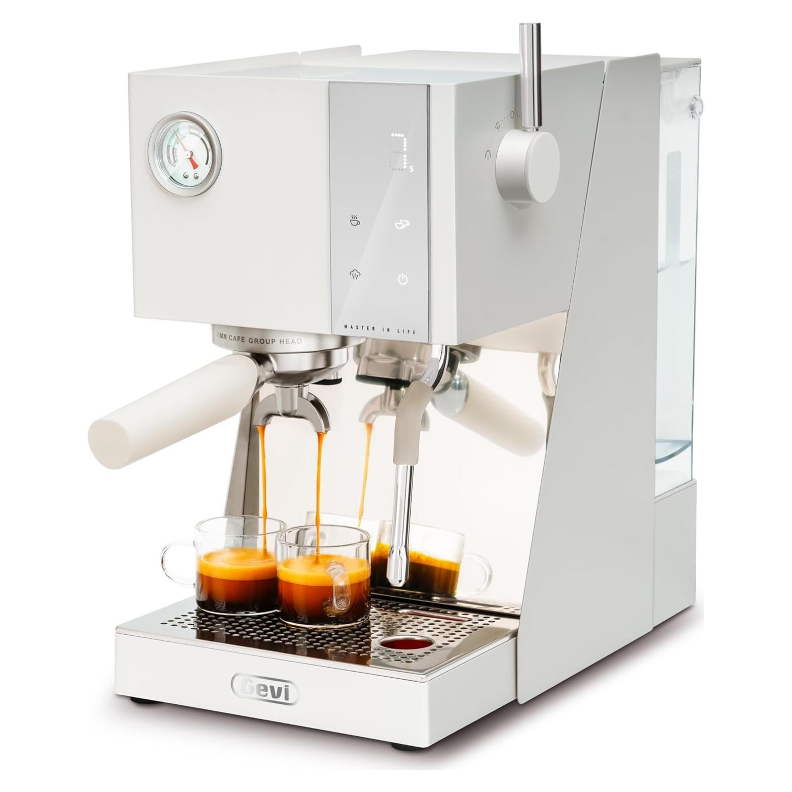 Máquina de Espresso Gevi 20 Bar con Varilla de Vapor 58mm