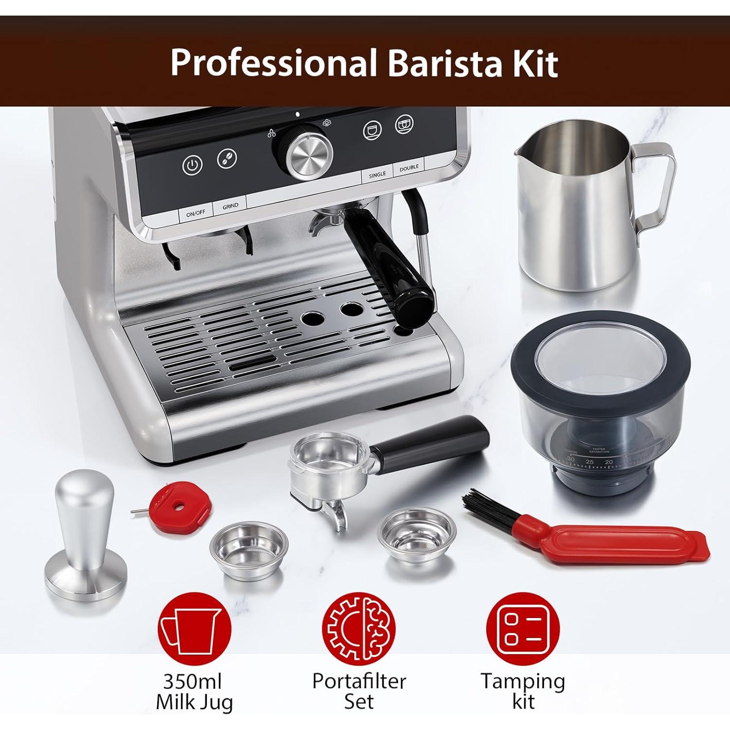 Máquina de Espresso Takywep EA816570 20 Bar 2.8L Acero Inoxidable