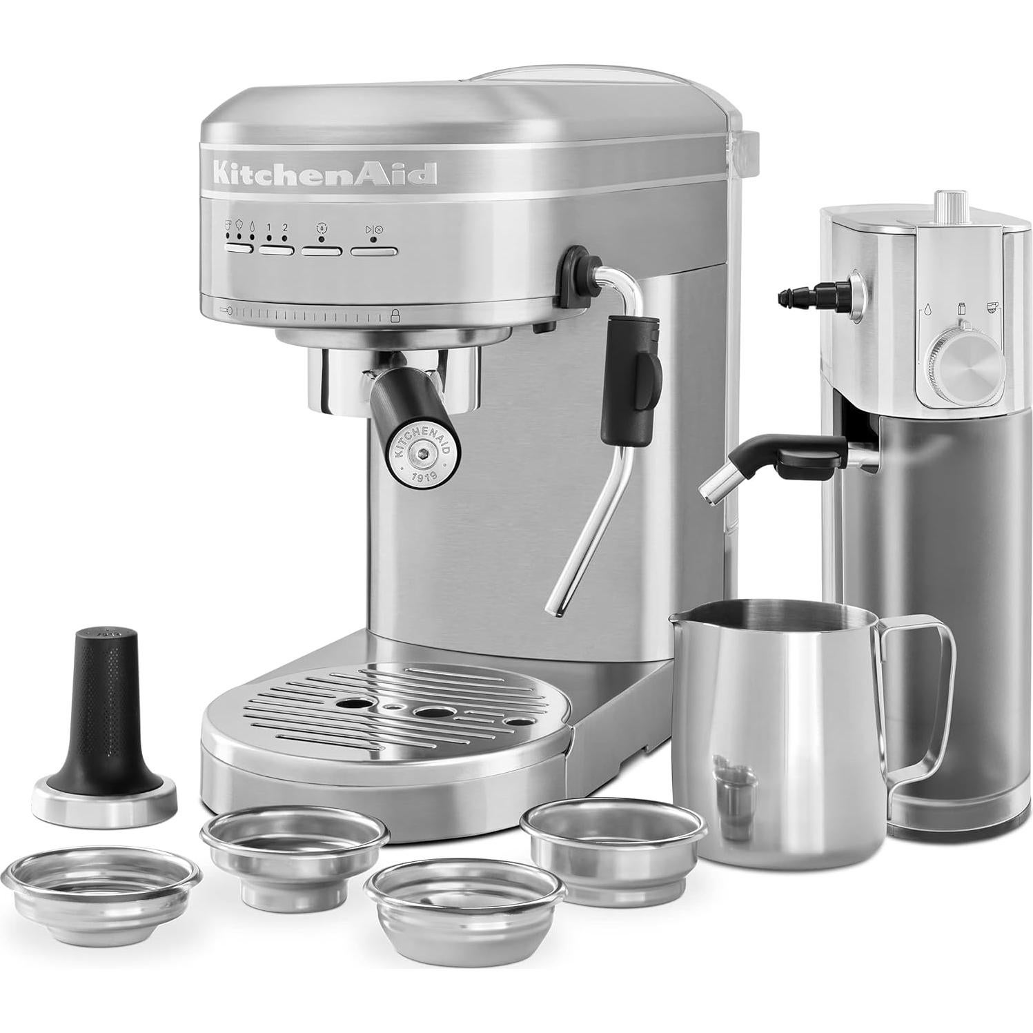 Máquina de Espresso Semi-Automática KitchenAid KES6504 con Espumador
