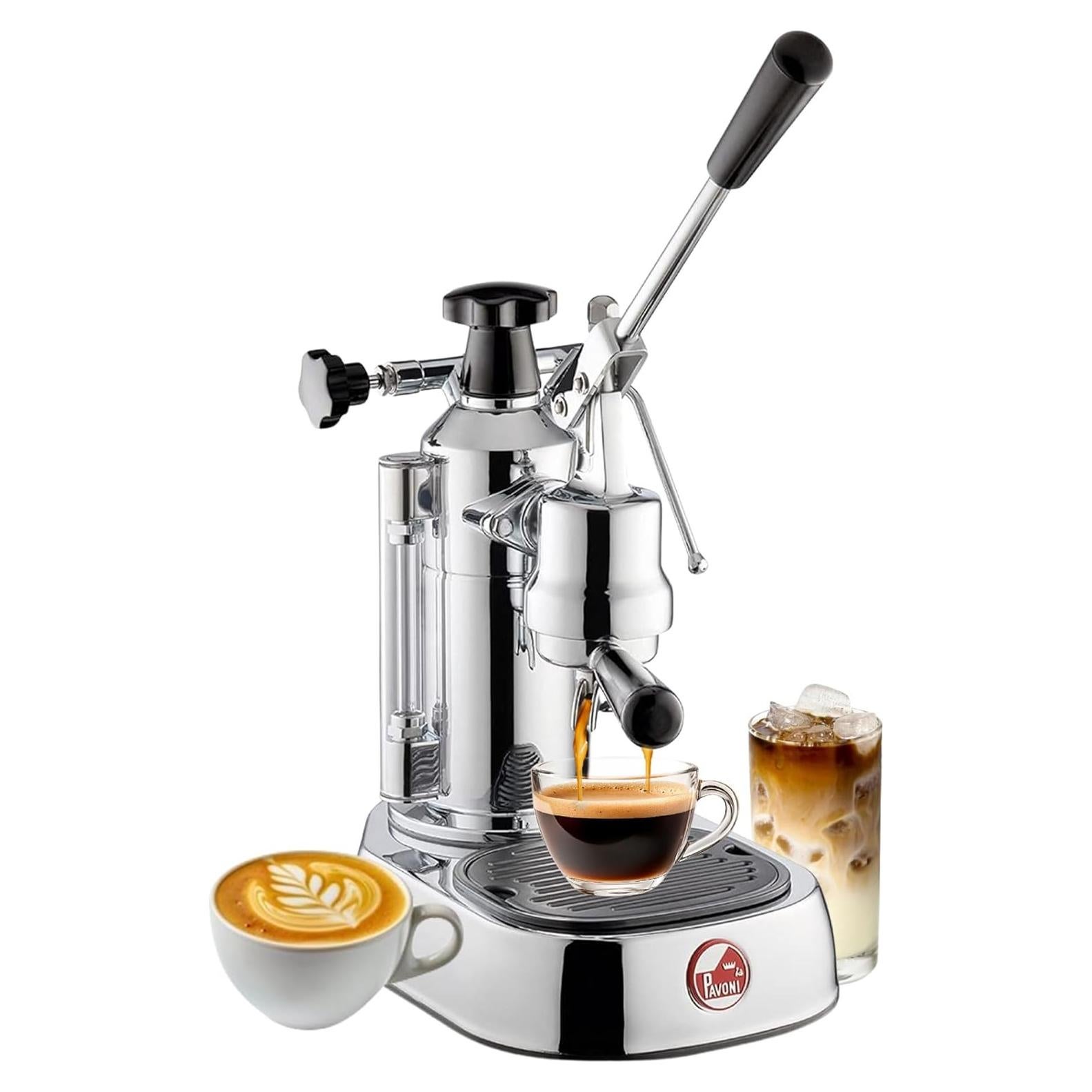 Máquina de Espresso Manual La Pavoni EPC-8 0.8L Cromo Plata