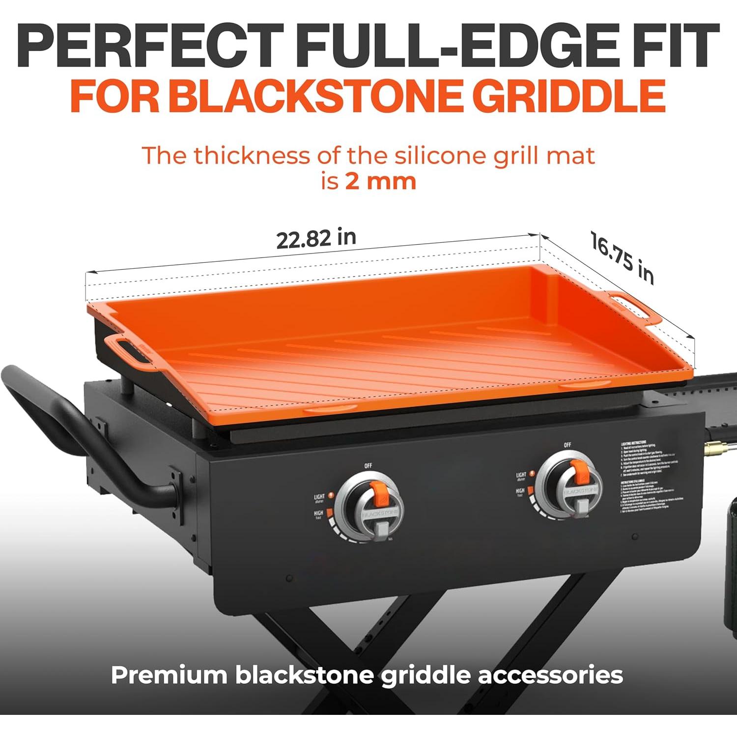 Cubierta de Silicona para Plancha Blackstone 22" Naranja