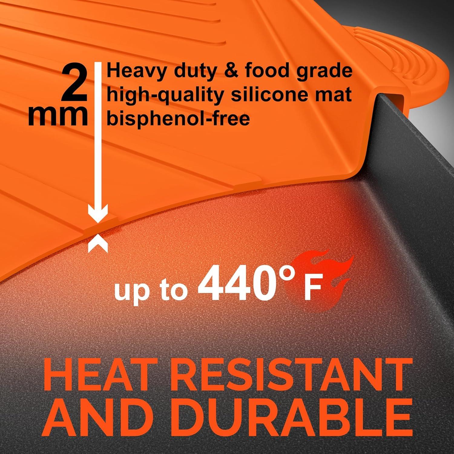 Cubierta de Silicona para Plancha Blackstone 22" Naranja