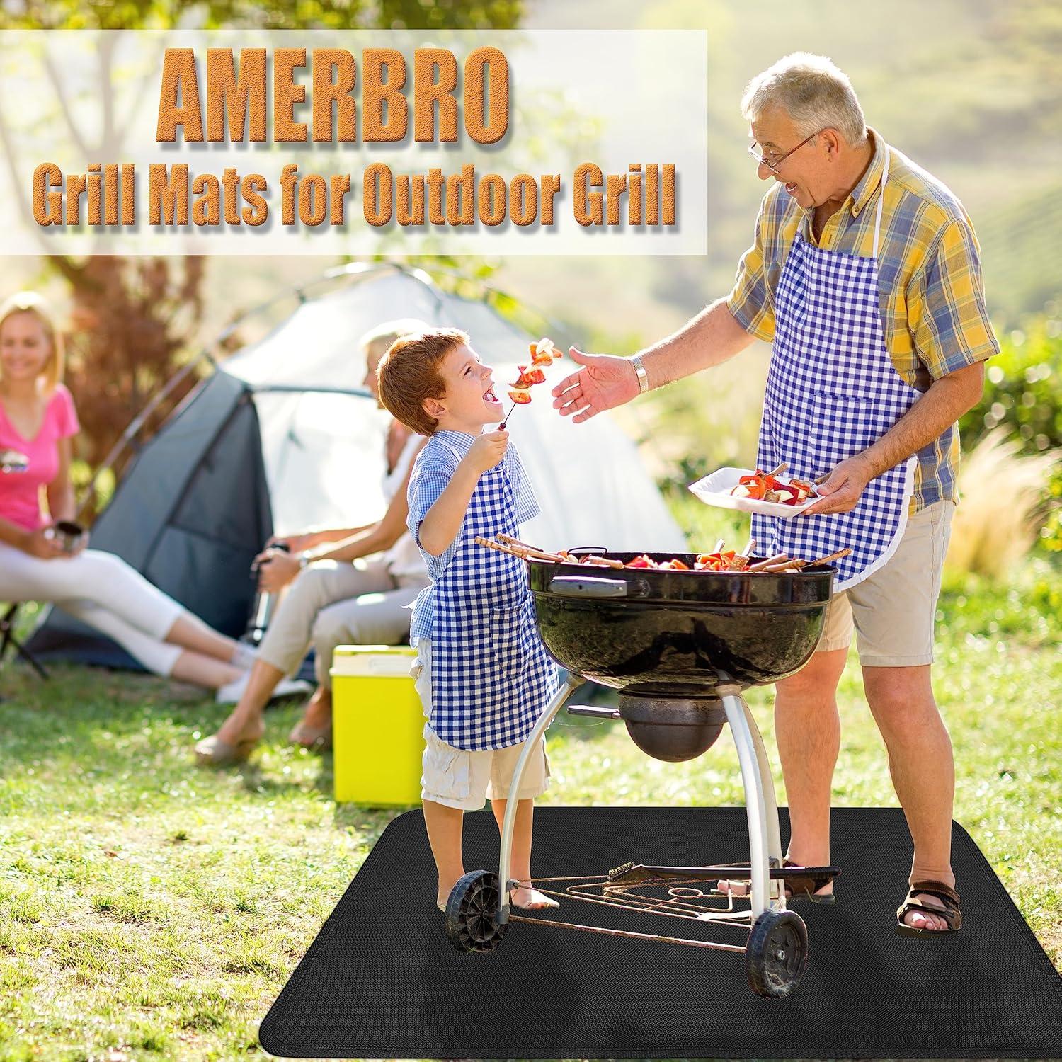 Alfombrilla a Prueba de Fuego Amerbro 165x91cm para Parrillas