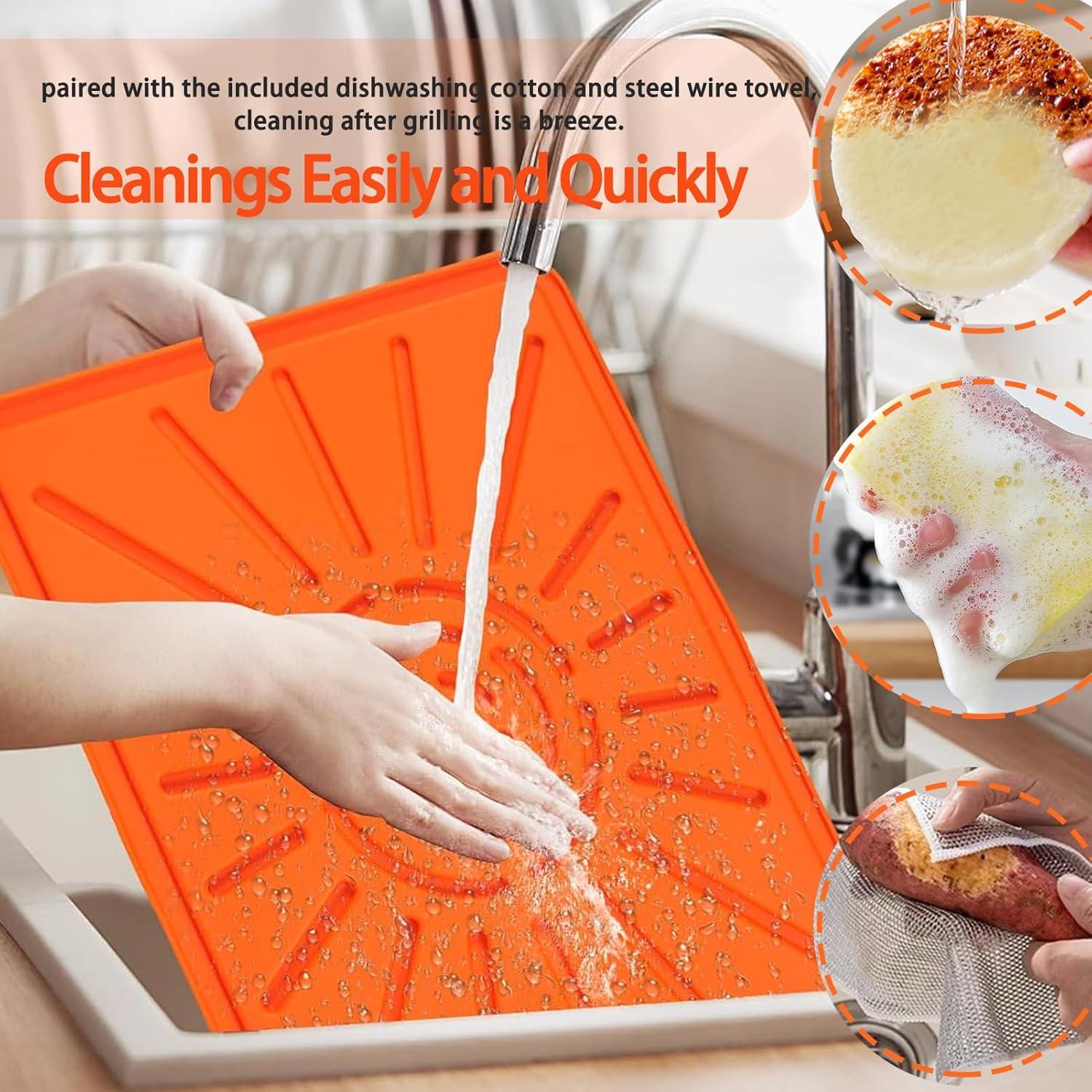 Accesorios para Parrilla Blackstone 4 Pcs - Almohadilla y Limpieza