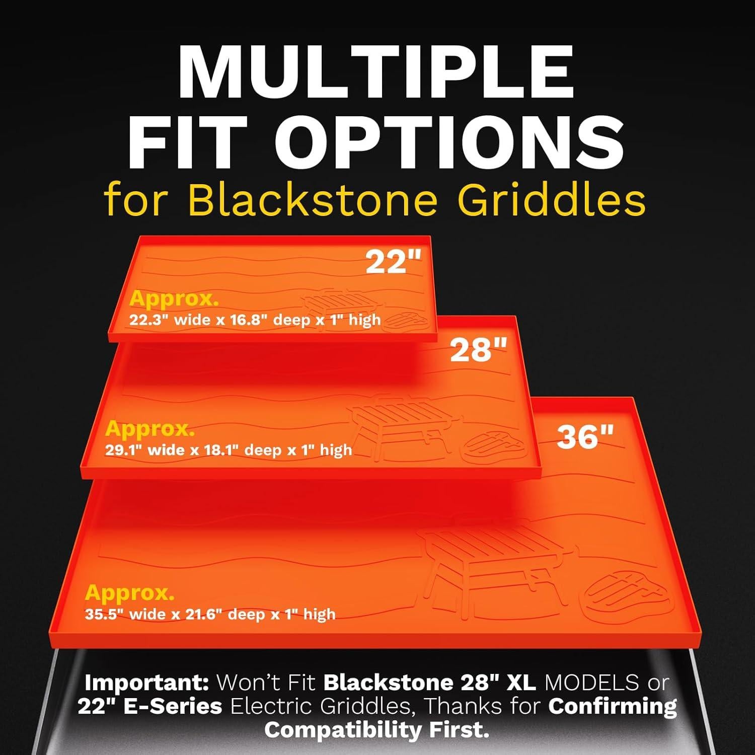 Cubierta de silicona SaporeArt 91.44 cm para parrilla Blackstone