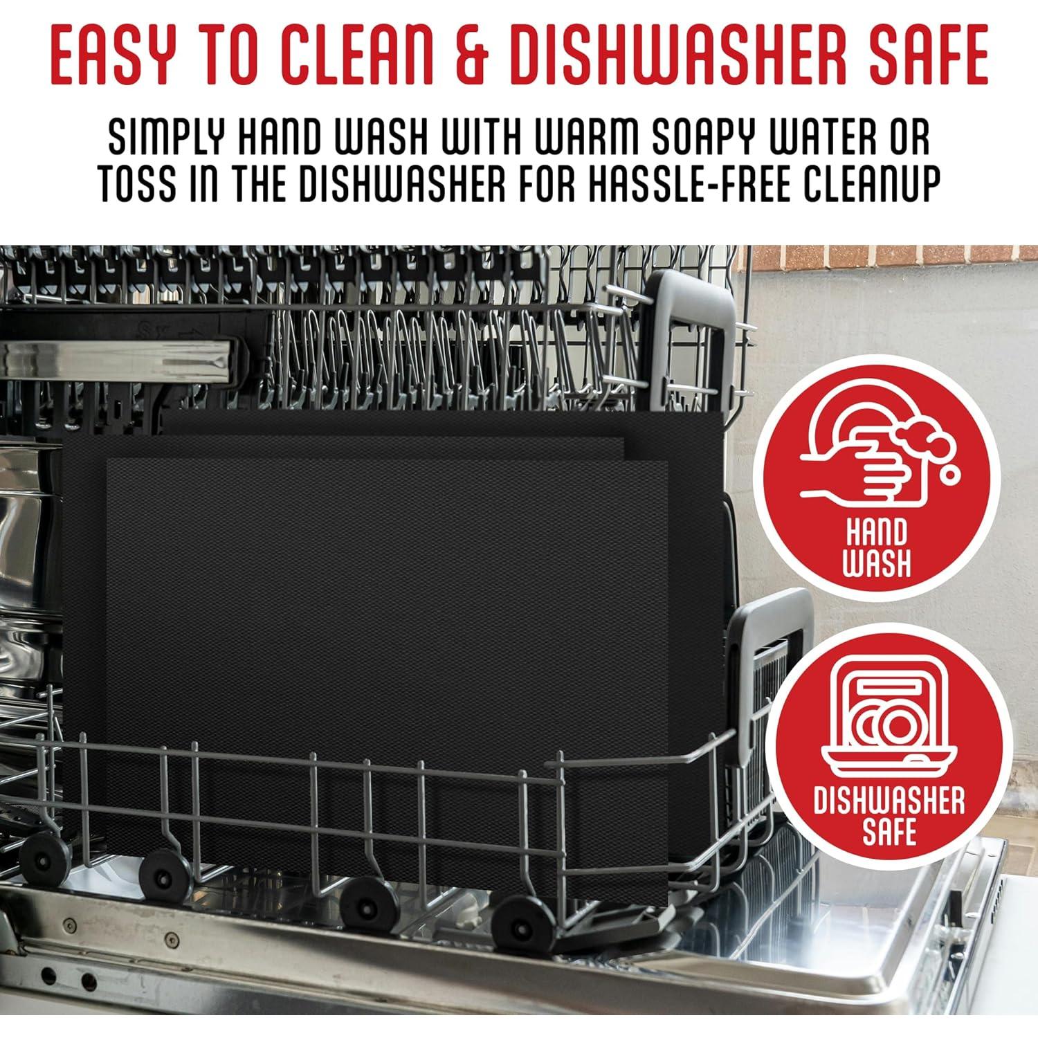 Mats de Parrilla Kaluns Antiadherentes Reutilizables Set 3 Pzas