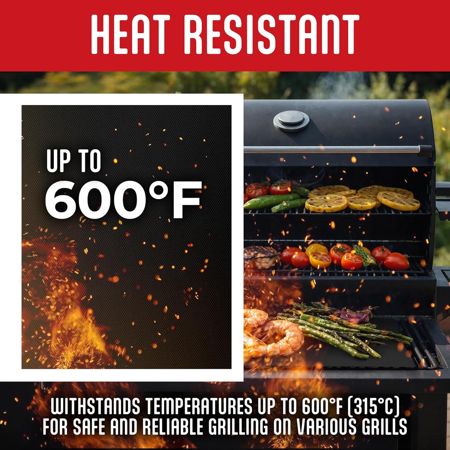 Mats de Parrilla Kaluns Antiadherentes Reutilizables Set 3 Pzas