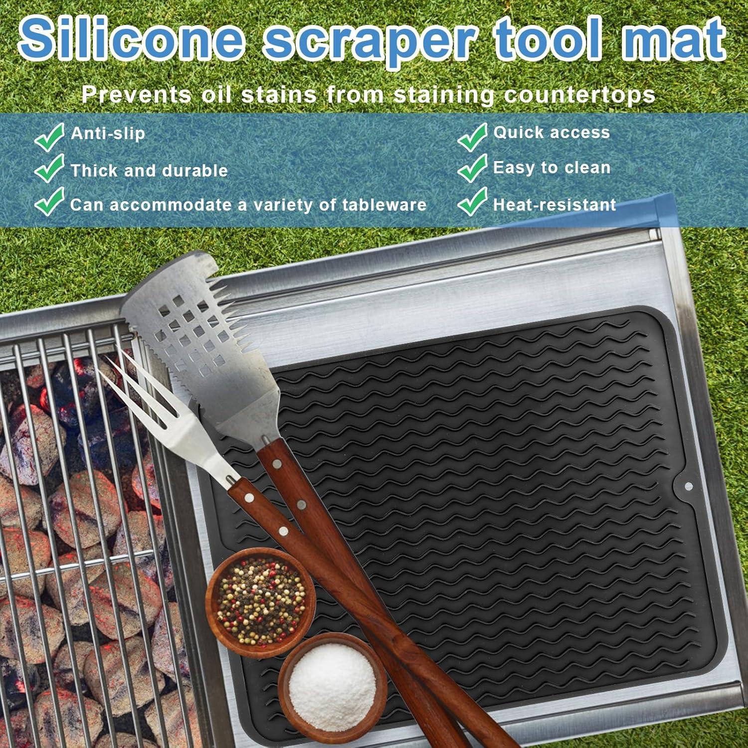 Alfombrilla de Silicona para Parrilla Blackstone 40x30cm Resistente al Calor