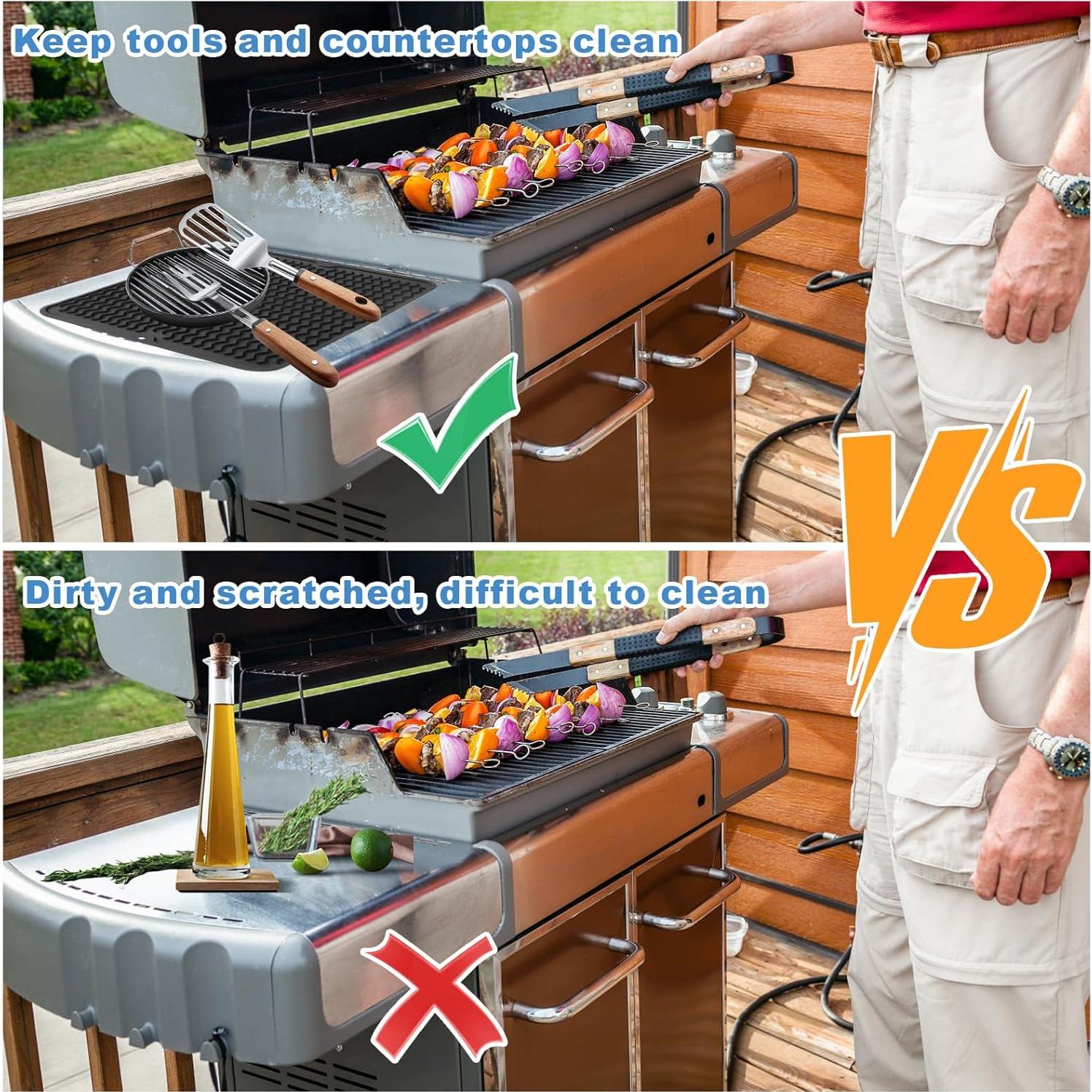 Alfombrilla de Silicona para Parrilla Blackstone 40x30cm Resistente al Calor