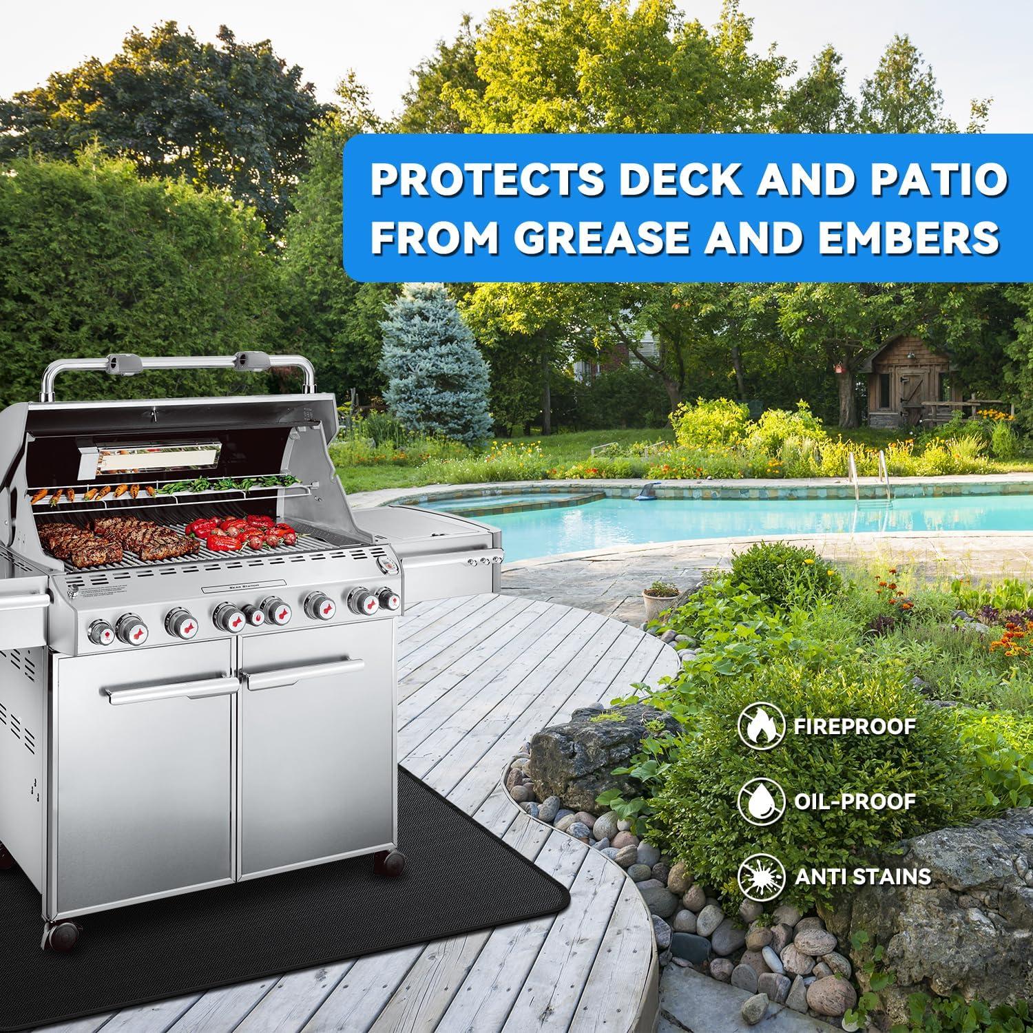 Alfombrilla para Parrilla GRIBUDDY 190.5 x 101.6 cm A Prueba de Fuego