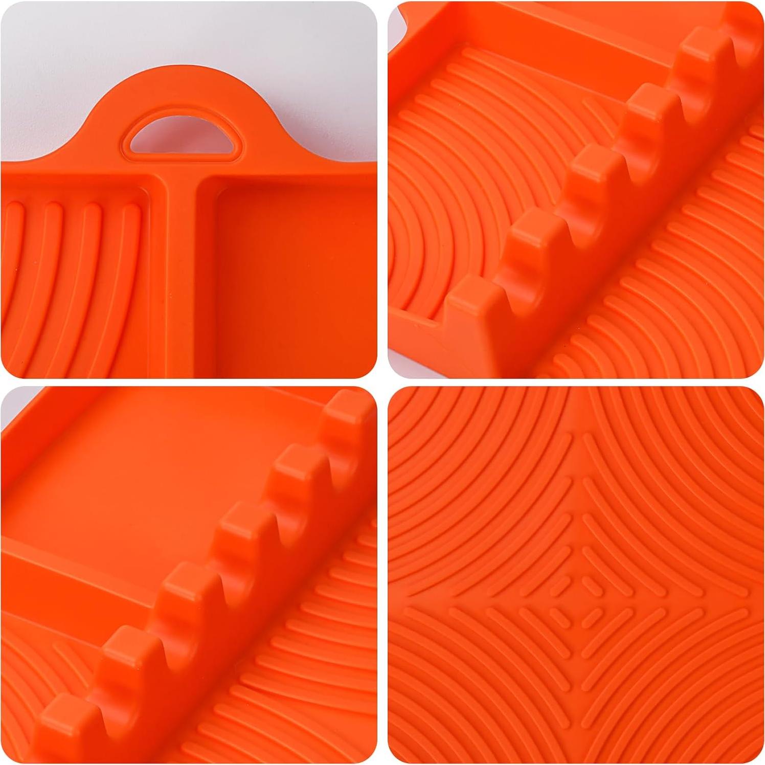 Alfombrilla de Silicona Naranja Muhotgs para Parrilla 28.4x39.9 cm