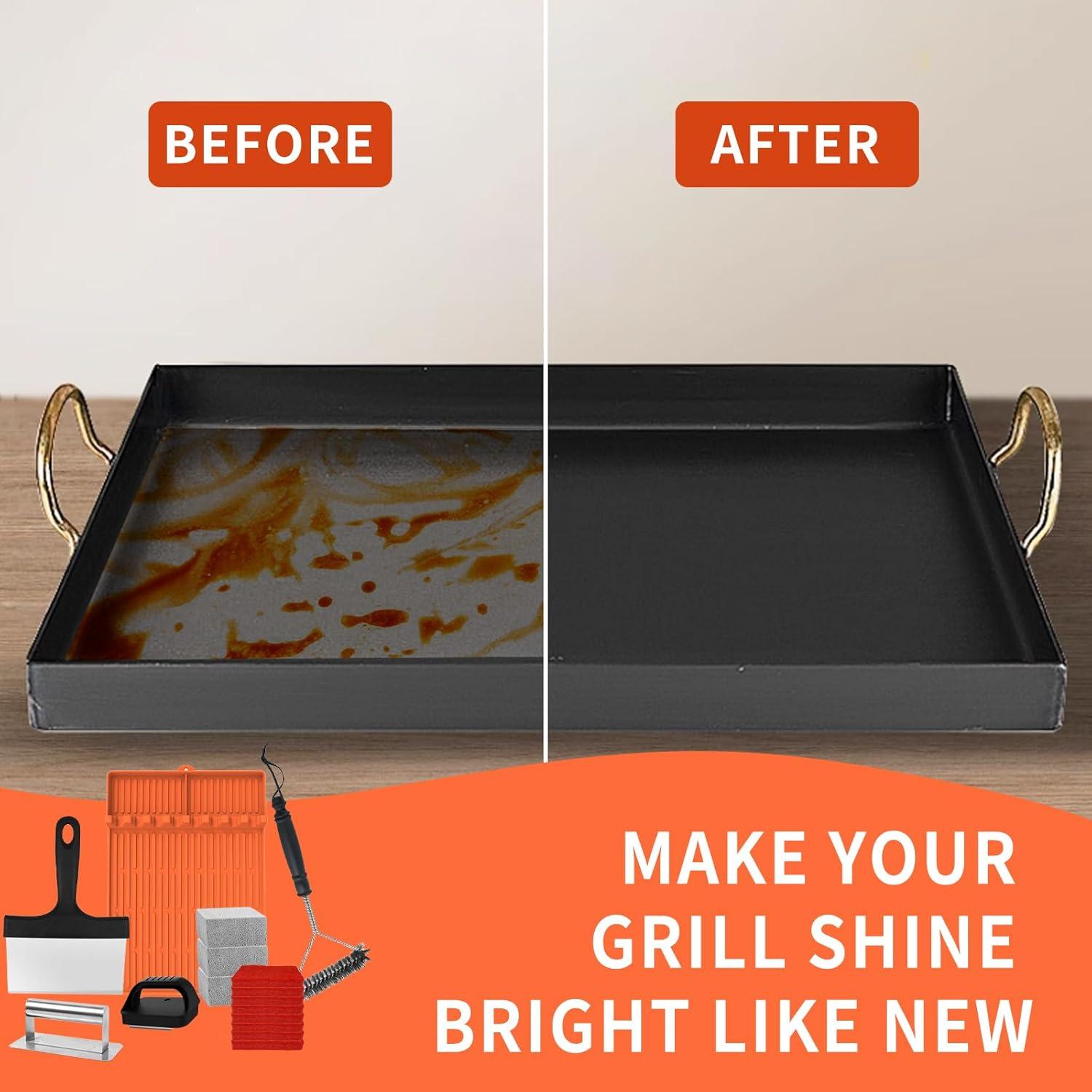 Kit de limpieza de plancha 16 piezas Blackstone - Acero inoxidable