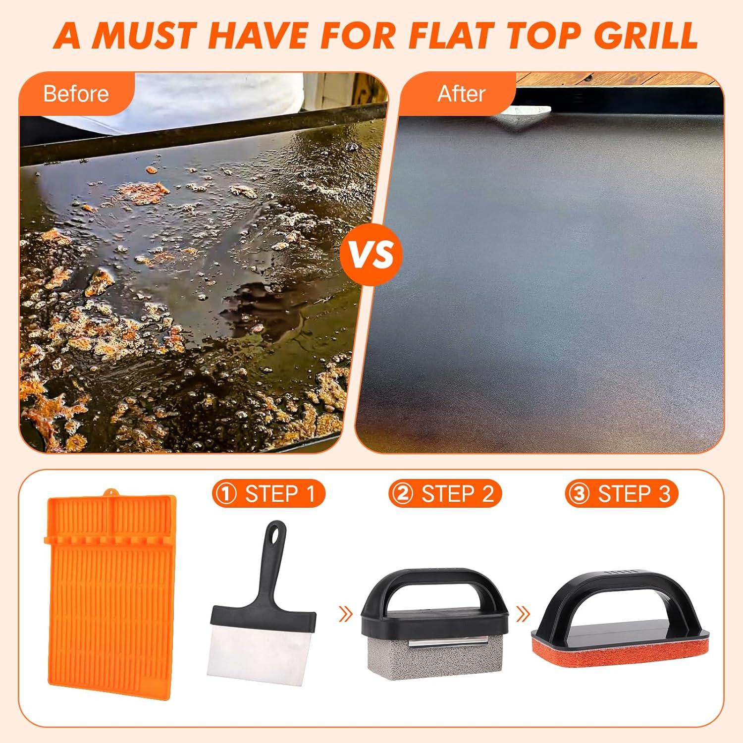 Kit de limpieza 16 piezas Blackstone para planchas y parrillas