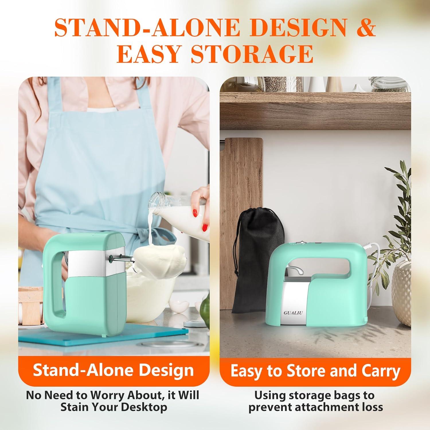 Mezclador de Mano Eléctrico GUALIU CX-6681 450W 5 Velocidades