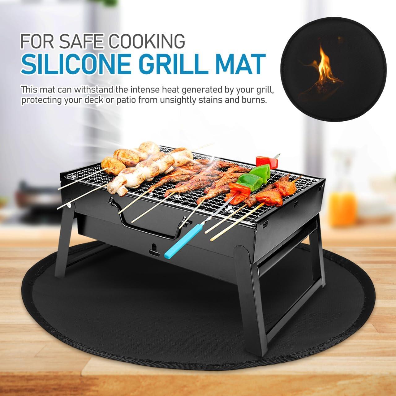 Tapete Redondo para Fogata SUPVOX 35.5cm Resistente al Calor