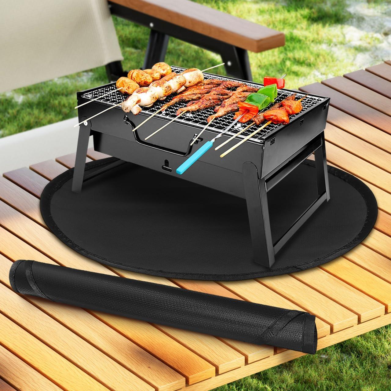 Tapete Redondo para Fogata SUPVOX 35.5cm Resistente al Calor