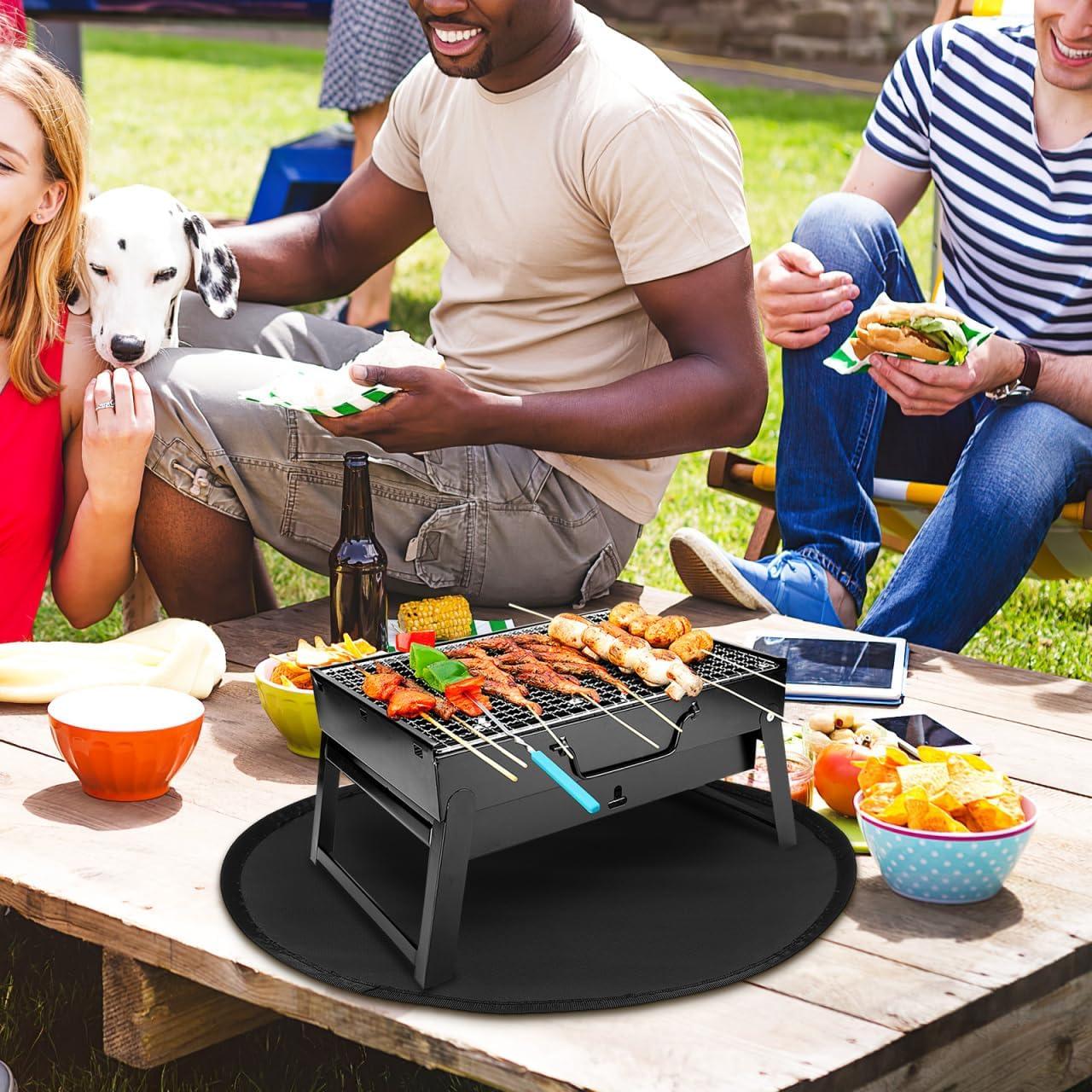 Tapete Redondo para Fogata SUPVOX 35.5cm Resistente al Calor