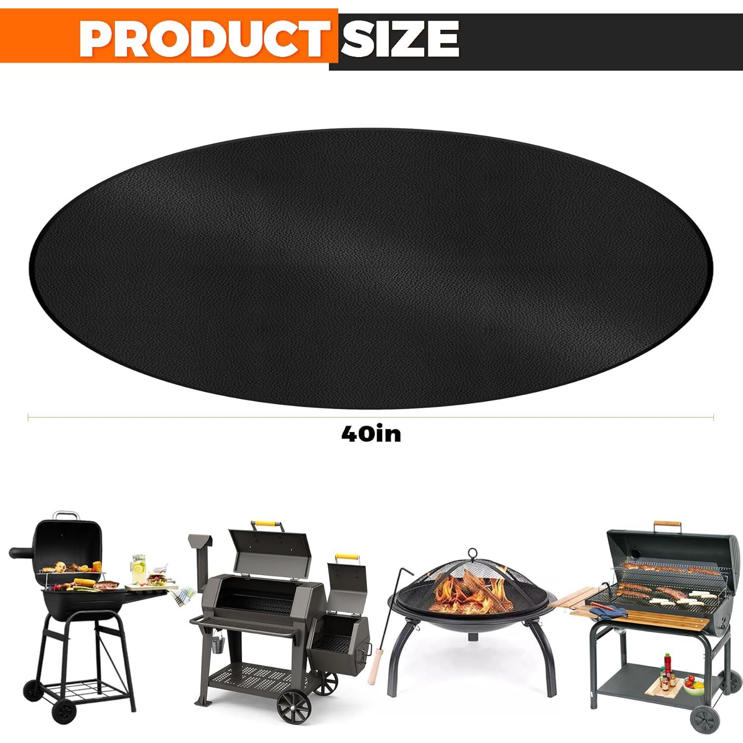 Mat de Fuego Redondo ZCHLPTZUP 40" (101.6 cm) Impermeable