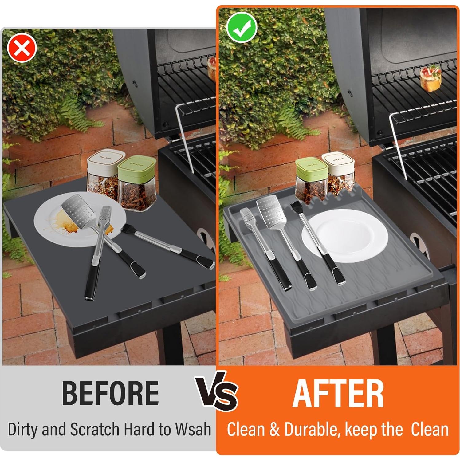 Alfombrilla de BBQ de Silicona DOVORSY 40.6x29.2cm Antideslizante