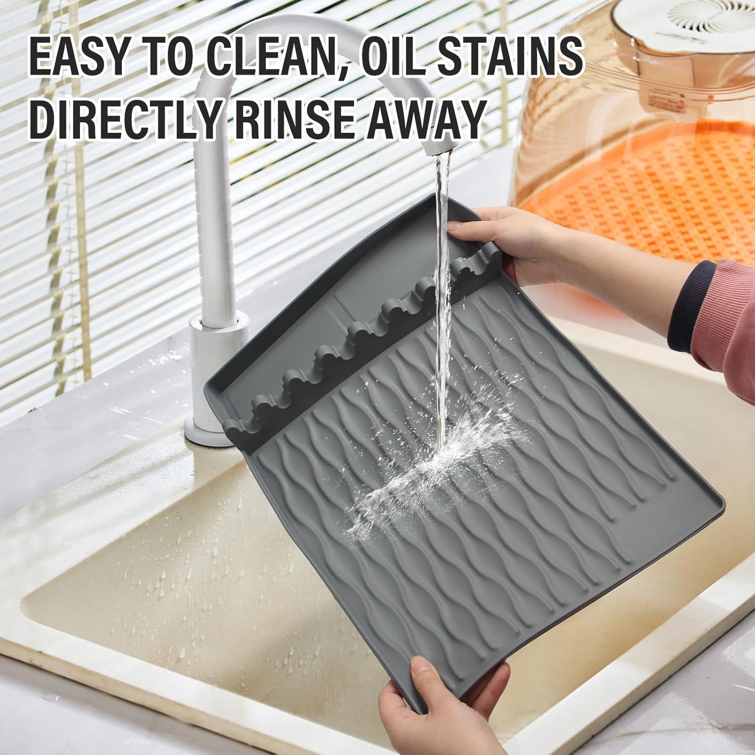 Alfombrilla de BBQ de Silicona DOVORSY 40.6x29.2cm Antideslizante