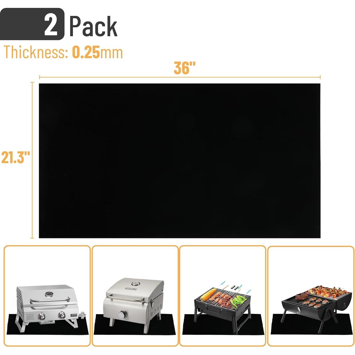 Alfombrillas para Parrilla UNCO 91.4x54 cm Antiadherentes