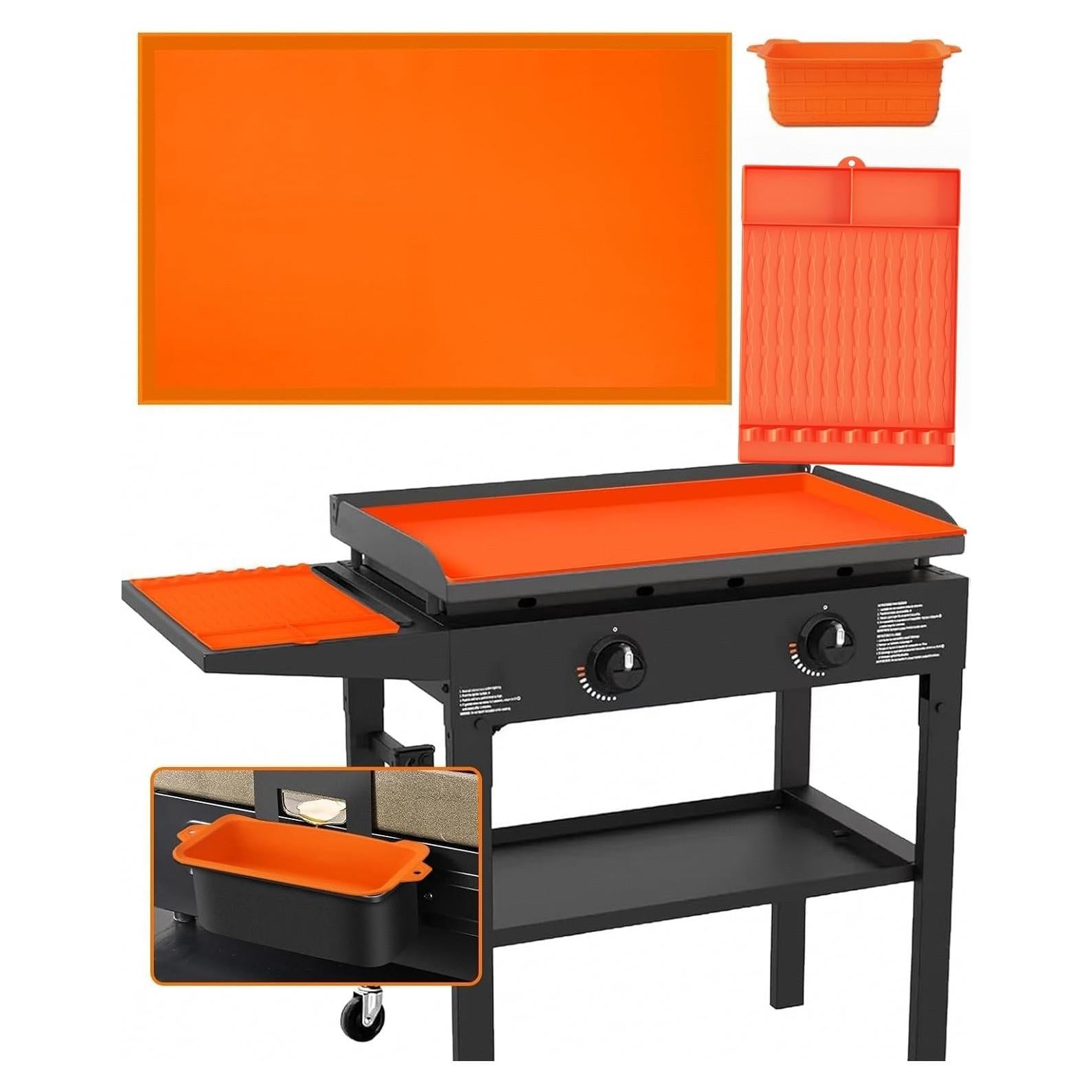 Cubierta de silicona 36" Blackstone + tapete 16" + forros