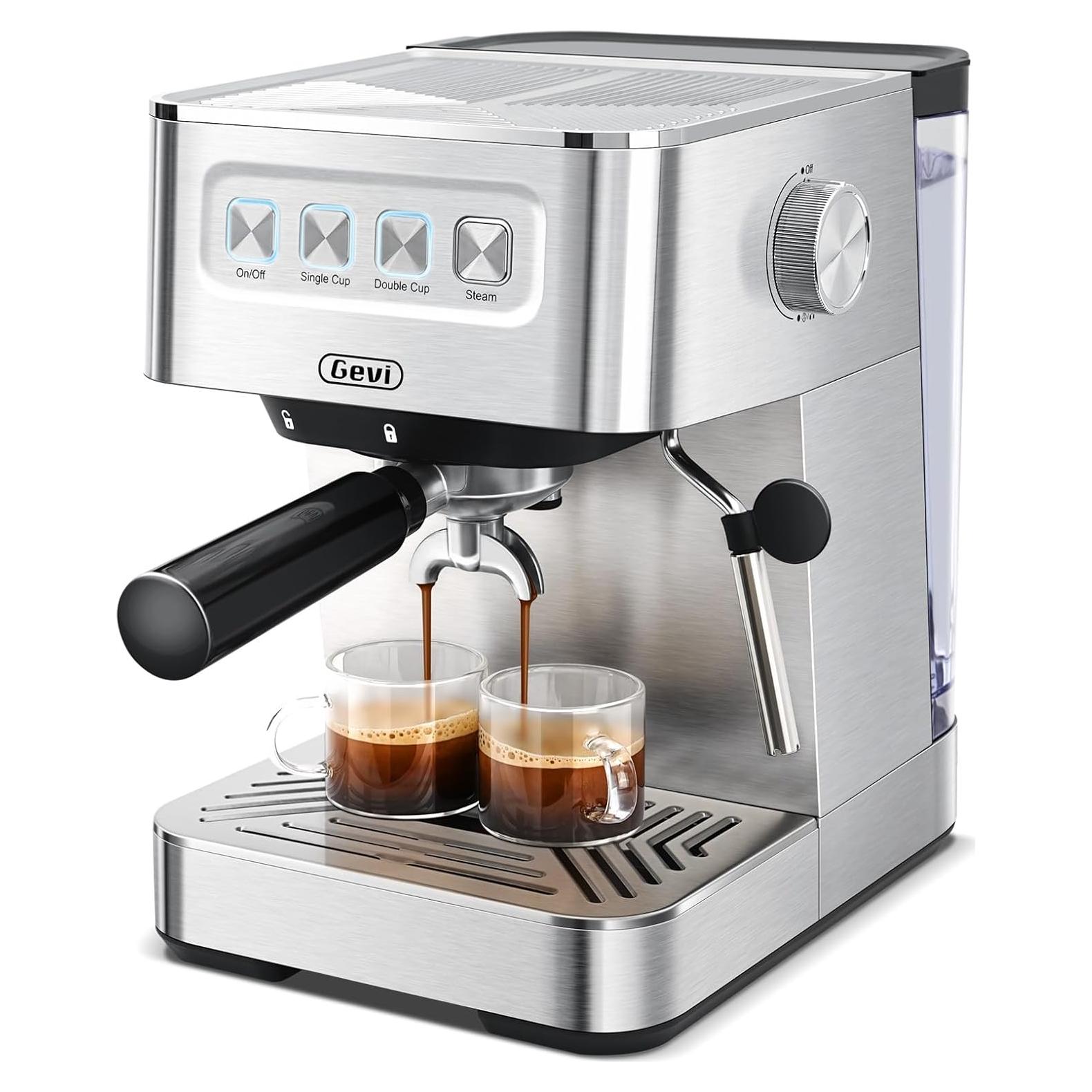 Máquina de Espresso Gevi ECM-8503UL 20 Bar con Espumador