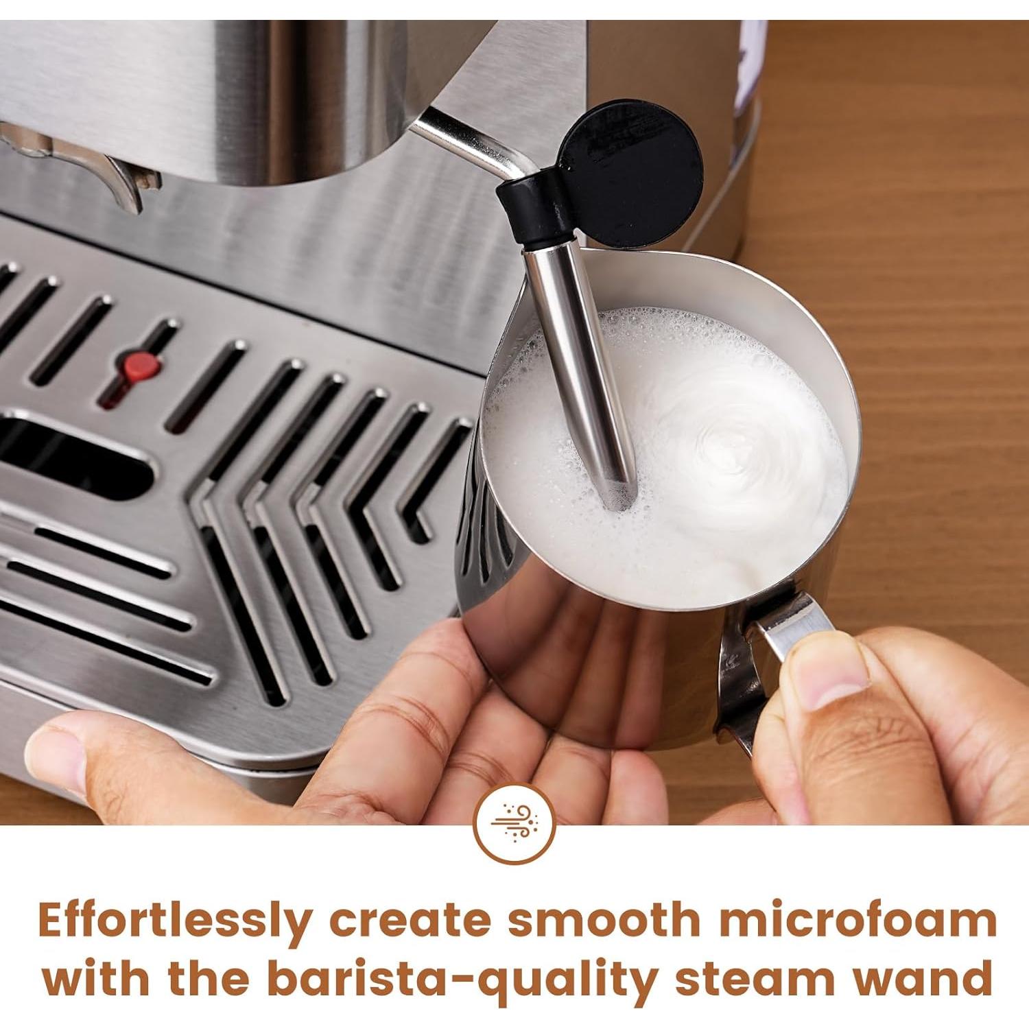 Máquina de Espresso Gevi ECM-8503UL 20 Bar con Espumador