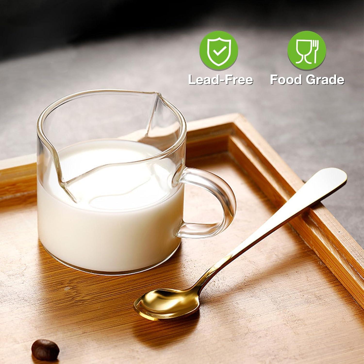 Juego de 2 Tazas de Espresso Qipecedm 113 ml Vidrio Borosilicato