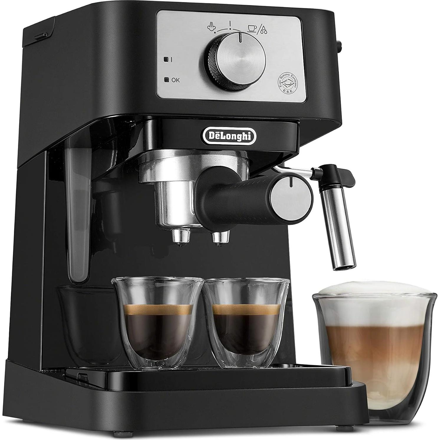 Máquina de Espresso Manual De'Longhi Stilosa 15 Bar + Vasos Térmicos